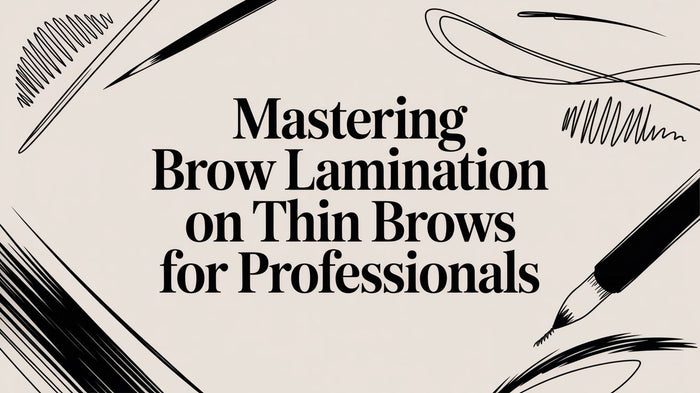 Mastering Brow Lamination on Thin Brows for Professionals
