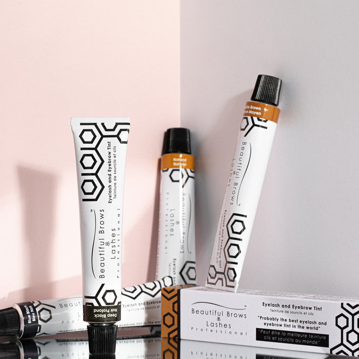 Lash and brow tint products.
