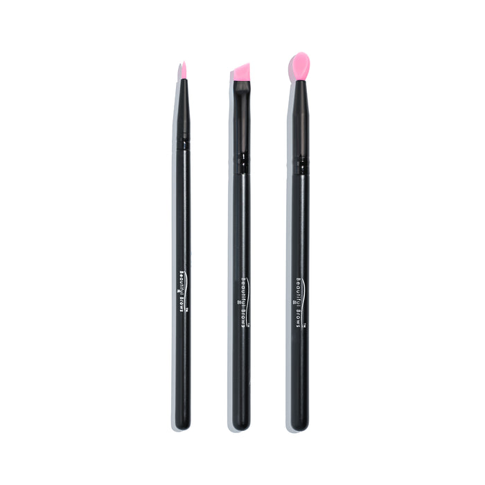 Pink Silicone Brushes - 3 Pack | Beauty Endevr
