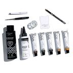 Pro Tint Pack lash and brow tint tubes in five shades with Tint Remover, Cream Tint Developer and tools