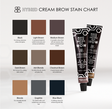 Load image into Gallery viewer, Hybrid CREAM Brow Stain Color Chart | Beauty Endevr
