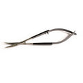 Brow Scissors with curved blades and black handles
